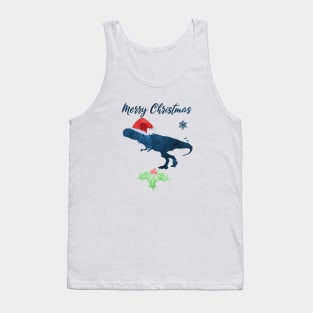 Christmas Dinosaur Tyrannosaurus Rex Tank Top